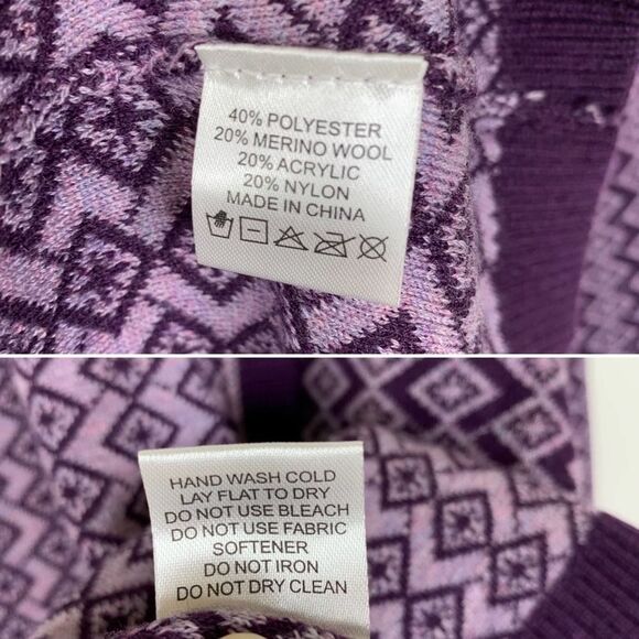 Neve NWT Lisa Cardigan Purple Merino Blend Small - Picture 11 of 11